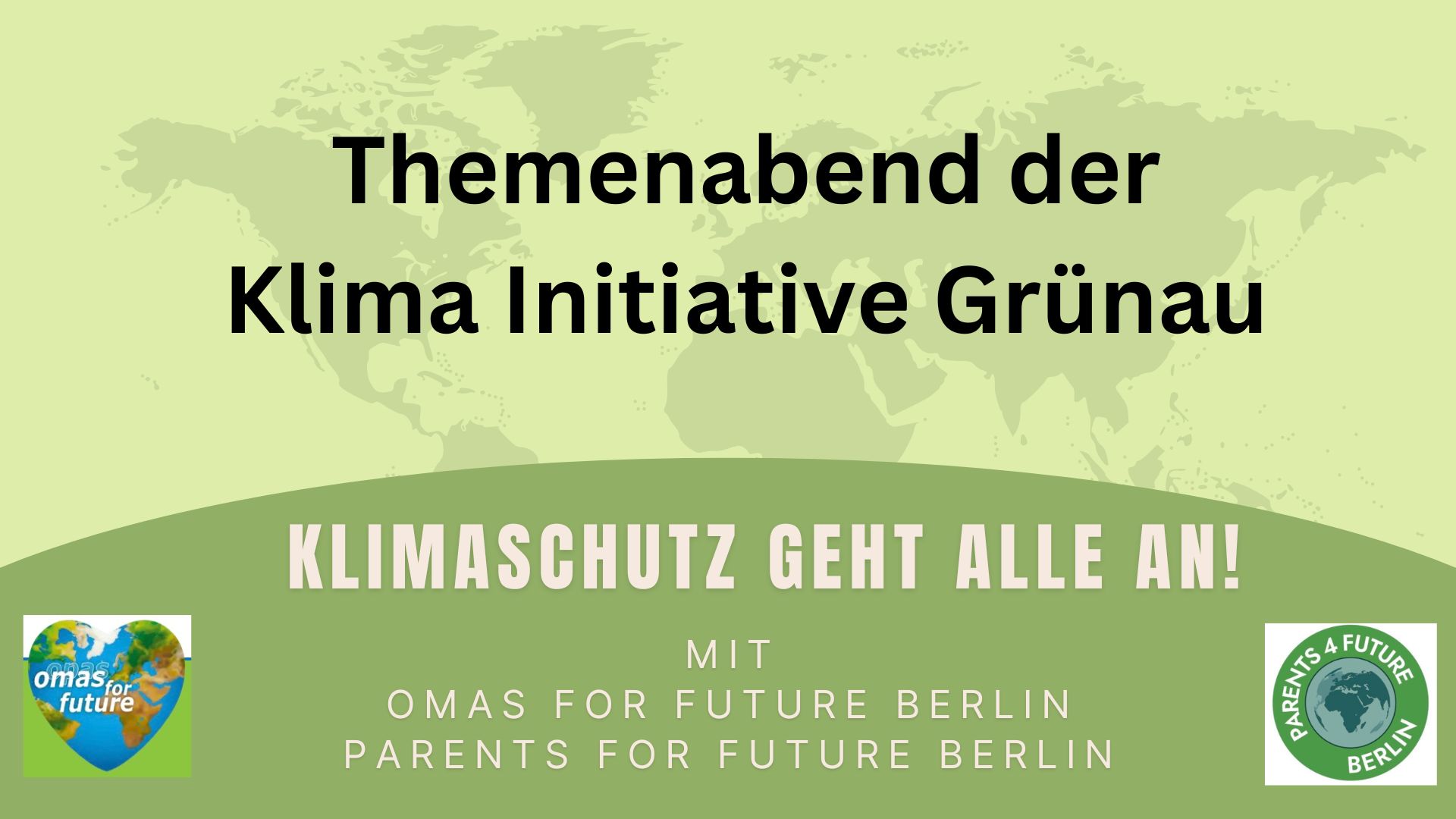 Themenabend der Klimatinitiative Grünau